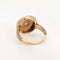 Bague 51 Bague Art Déco Vintage Diamant Émail Cercle Or Jaune 58 Facettes G13365