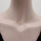 Collier Collier en or 14 carats avec diamant taille émeraude 58 Facettes A2004E