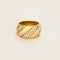 Bague 52 Bague jonc or jaune et diamants 58 Facettes CRE0041X2