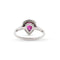 Bague Bague avec rubis du Mozambique ct 0,85 et diamants 58 Facettes