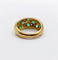 Bague 50 Bague dôme bombée pavée en or 18k et diamants, émeraudes 58 Facettes A06602