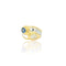 52 Oval Sapphire & Diamond ring circa 1980 58 Facettes