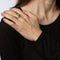 Bague 58 Bague bandeau or jaune diamants 58 Facettes G13497