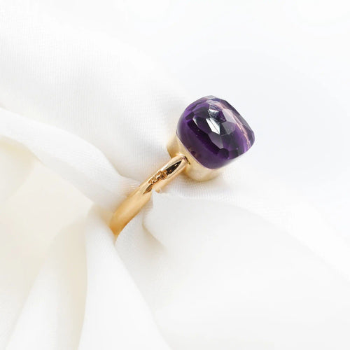 Bague 53 POMELLATO - Bague NUDO en or rose avec topaze 58 Facettes