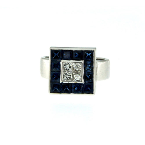 Bague Bague Diamant Saphir 58 Facettes 3200