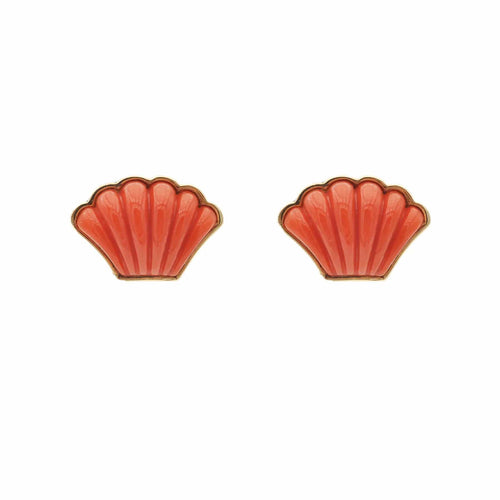 Boucles d'oreilles Boucles d'oreilles corail or jaune MOMO 58 Facettes