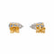 Boucles d'oreilles Boucles d'oreilles Puces Or jaune Saphir 58 Facettes 3548950CN