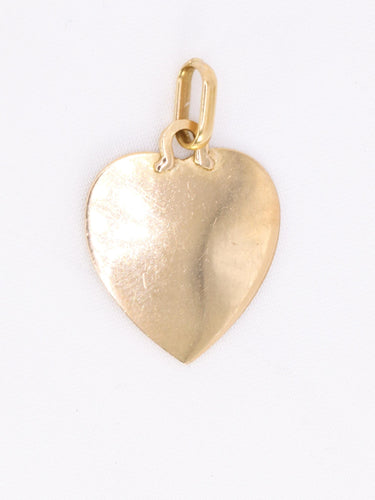 Pendentif AUGIS - Médaille amour cœur "Plus qu'hier moins que demain" or jaune rubis 58 Facettes 1128.4