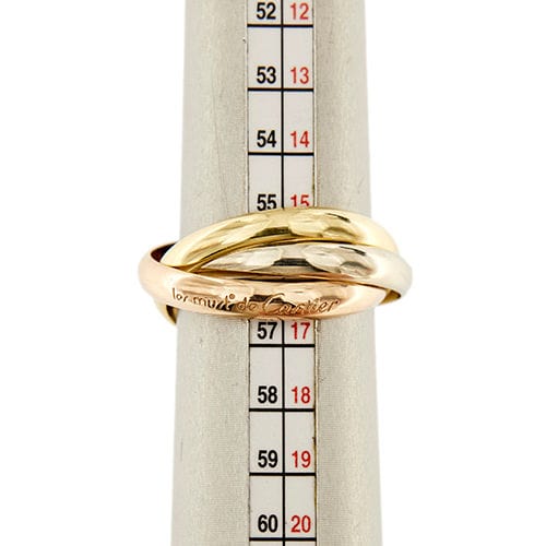 Bague 59 CARTIER - Alliance Trinity 3 ors 58 Facettes 36507