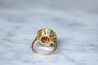 Bague 53 Bague cocktail vintage or jaune et quartz oeil de tigre 58 Facettes