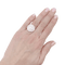 Bague 50 Bague pavage or blanc, diamants. 58 Facettes 34033