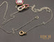Collier Collier pendentif Art Déco diamant, rubis calibrés 58 Facettes A10447
