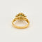 Bague 54 Bague marguerite or jaune, diamants et émeraude 58 Facettes ENG10398