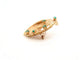 Broche vintage broche epingle tourbillon torsadee or emeraudes 58 Facettes 260447