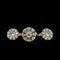 Bague Ensemble bague et boucles d'oreilles victoriennes en or et argent avec diamants 58 Facettes