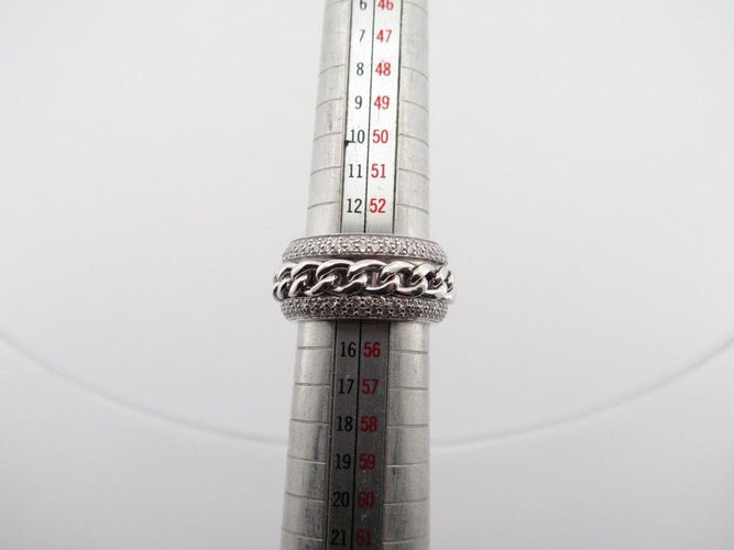 Bague 54 bague PIAGET possession motif chaine or diamant 1.75 ct 58 Facettes 258753