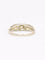 Bague géométrique or blanc diamants