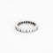 Bague 51 Alliance Américaine or blanc et diamants 58 Facettes GU185