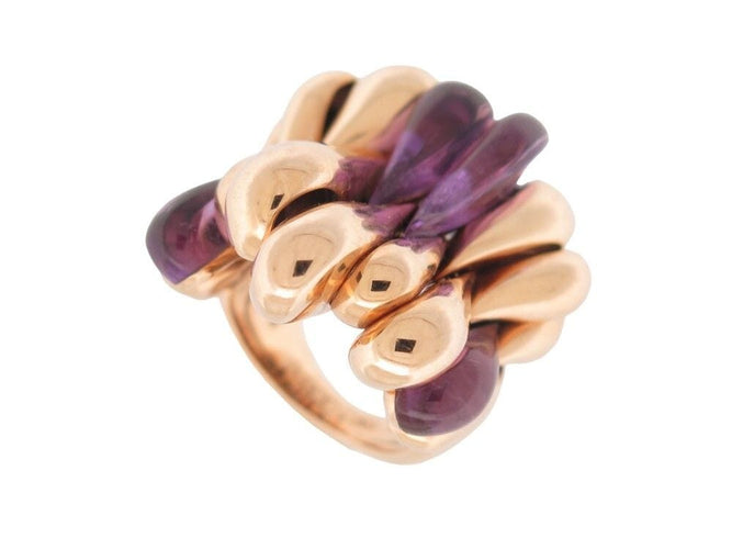 Bague 57 bague DE GRISOGONO or rose a pampilles amethyste 58 Facettes 264835