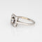 Bague 53.5 Bague vintage carrée en or blanc avec diamants taille mixte 58 Facettes G13688