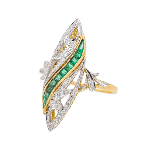 Bague 55.5 Bague Marquise Or jaune Diamant 58 Facettes 3655098CN
