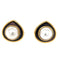 Boucles d'oreilles Marina B - Boucles d'oreilles Or Nacre Noire 58 Facettes