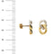 Boucles d'oreilles Deux boucles d'oreilles en or et diamants 58 Facettes 29697