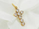 Pendentif Pendentif croix en or jaune et diamants 0.40ct 58 Facettes 24299