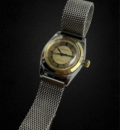 Montre Rolex « Ovetto » réf. 3133, or et acier 58 Facettes