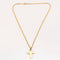 Pendentif Pendentif croix et maille gourmette 58 Facettes MEA4280