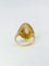 Bague marquise or jaune opale diamants