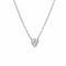 Collier Collier ras du cou Cartier en or blanc 18 carats avec diamants en forme de cœur, 40 cm (16 pouces), signé. Bijou d'occasion. 58 Facettes G14202
