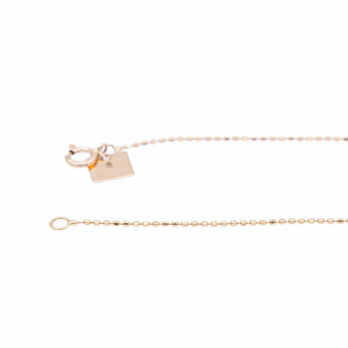 Collier Ginette NY Collier Mini Ever Charm Necklace Or rose 58 Facettes 2322877CN