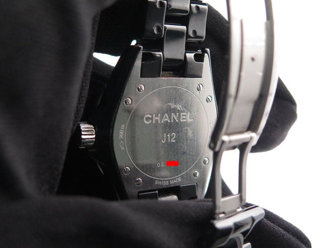 Montre montre CHANEL j12 intense black 33 mm ceramique noire + boite 58 Facettes 261661