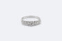 Bague Oro Bianco Riviere in oro bianco con diamanti 58 Facettes ANL619