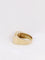 Bague 57 Bague tank en or, platine, diamants et rubis calibrés 58 Facettes J138