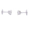 Boucles d'oreilles Puces d'oreilles or blanc, diamants. 58 Facettes 33674