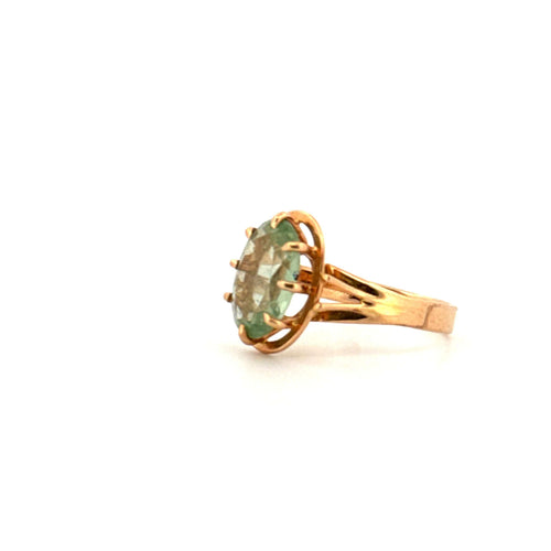 Bague 54 Solitaire Or Jaune 58 Facettes