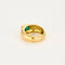 Bague 57 Bague or jaune émeraude (certificat) 58 Facettes 1