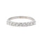 Bague 51 Bague Demi alliance Or blanc Diamant 58 Facettes 3227154CN