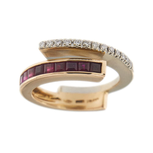 Bague 55 Bague rubis et diamants 58 Facettes 24158