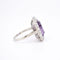 Bague 57 Bague Art Déco, Or 18 Carats, Platine, Améthyste et Diamants 58 Facettes 406