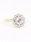 Bague 53 Bague marguerite or jaune diamant 0,8 carat 58 Facettes 1174.8
