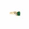 Bague 54 Bague Trilogie Or Jaune 14k Émeraude & Diamants 58 Facettes 107-GS31490