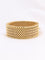 Bracelet souple maille milanaise or jaune 2,3 cm