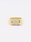 Bague 54.5 Bague chevalière or jaune diamants 0,4 ct 58 Facettes J373