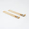 Boucles d'oreilles Boucles d'oreilles carrées longues vintage, 7 cm, or jaune 14 carats, bijoux fins 58 Facettes G13490