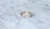 Bague Bague marguerite diamants sur or rose 58 Facettes