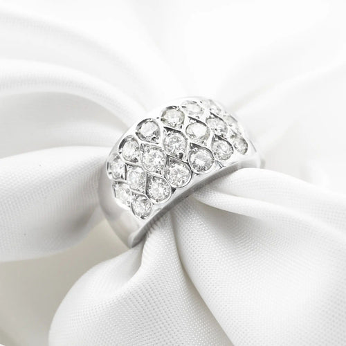 Bague Bague en or blanc avec diamants de 1,50 ct 58 Facettes