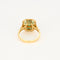 Bague 54 Bague style Art Déco or jaune, diamants et émeraudes. 58 Facettes